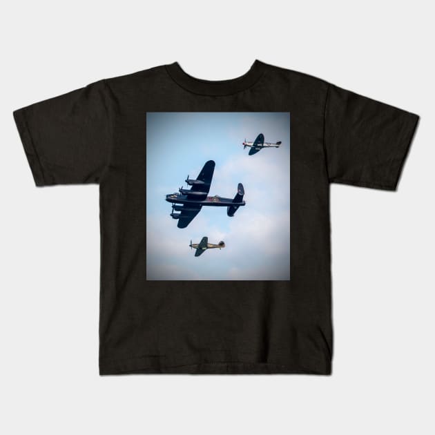 Battle Of Britain Memorial Flight - Sunderland Airshow 2017 Kids T-Shirt by axp7884